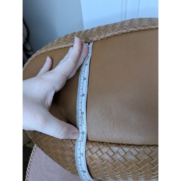 Givenchy Nightingale Braided Leather Handbag Brown Woven Authentic Bag - Picture 6 of 11